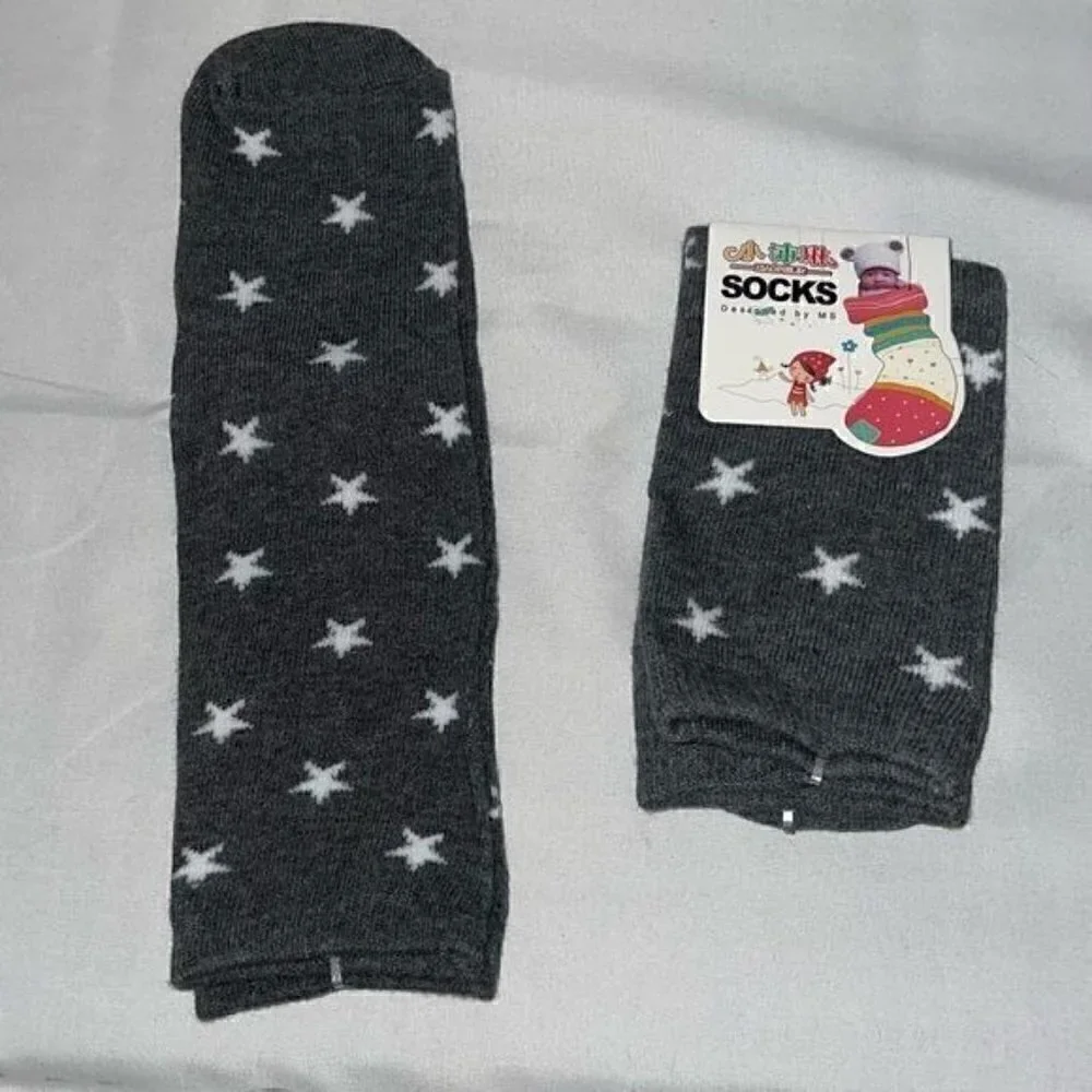 Toddler Socks Knee High Stars All over Printed Graphic Casual High Pull on Socks